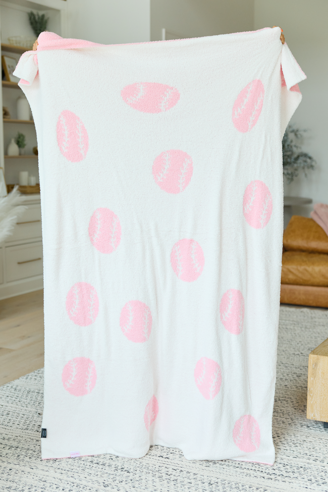 Make Me Believe Pink Softball Blanket