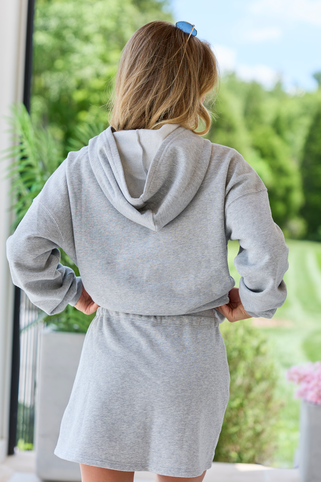 Mama Block Light Grey Graphic Hoodie