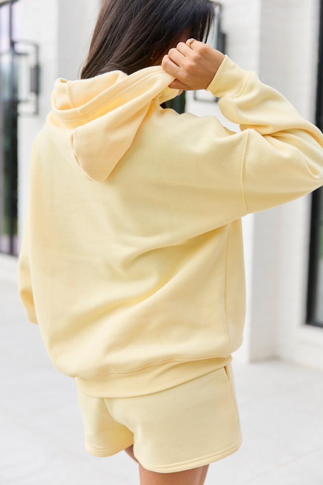 Mama Block Yellow Graphic Hoodie