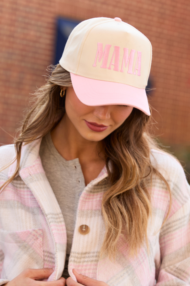 Mama Light Pink Trucker Hat