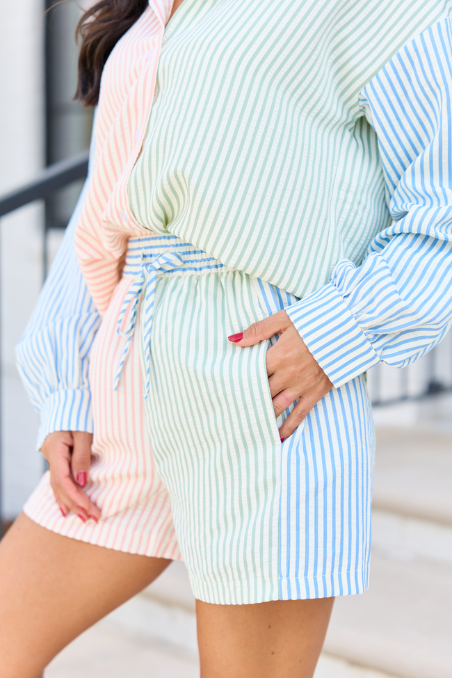 Marlow Multi Stripe Shorts FINAL SALE