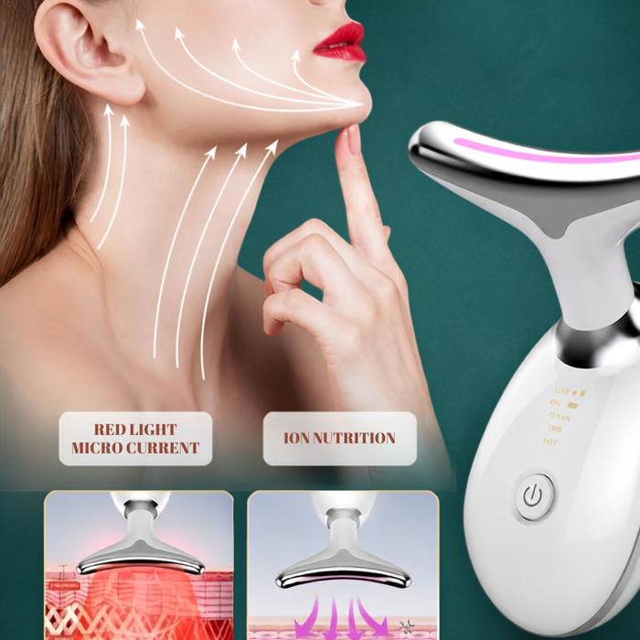 Masajeador Facial EMS Para Rostro Y Cuello