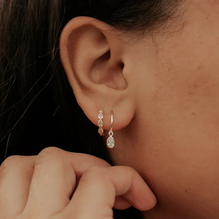 May Raindrop Hoop Earrings