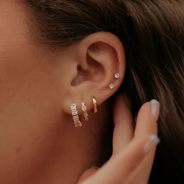 May Raindrop Hoop Earrings