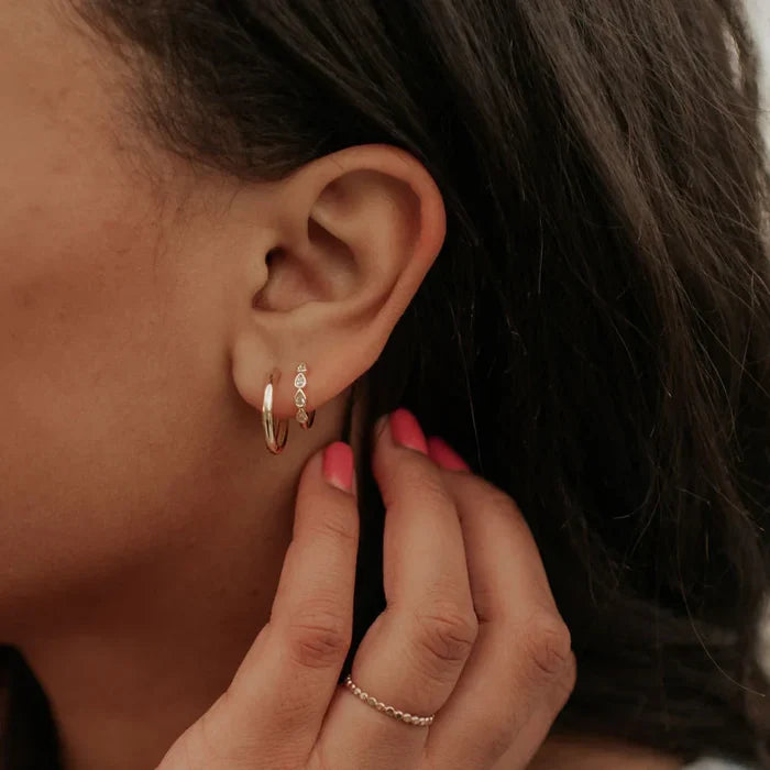 May Raindrop Hoop Earrings