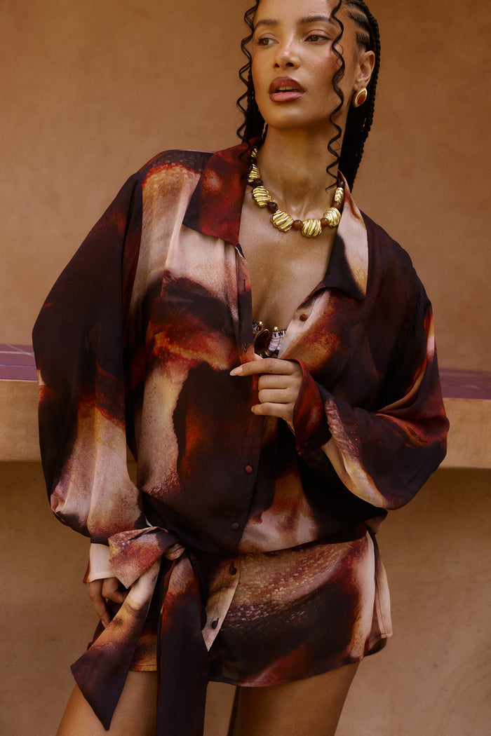 Melia Shirt Dress in Sarabi
