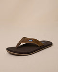 The front view of the Southern Tide Men's River Rock Flipjacks by Southern Tide - River Rock