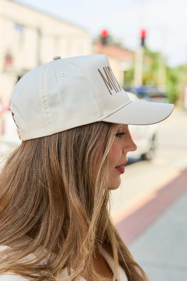Midwest Natural/Khaki Embroidered Trucker Hat
