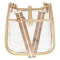 Milly Kate Clear Crossbody Bag - Gold