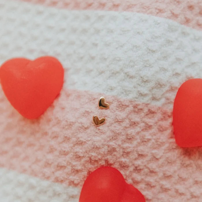 Mini Heart Stud Earrings