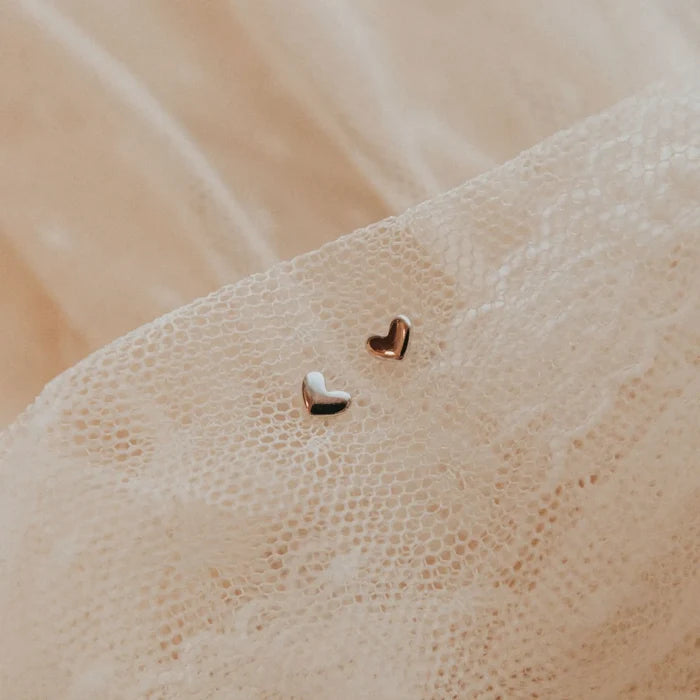 Mini Heart Stud Earrings