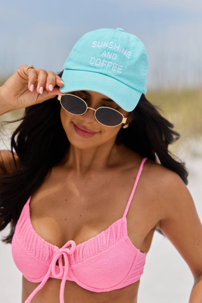 Mint Sunshine And Coffee Baseball Hat SALE