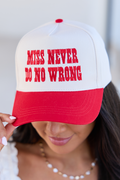 Miss Never Do No Wrong Trucker Hat FINAL SALE