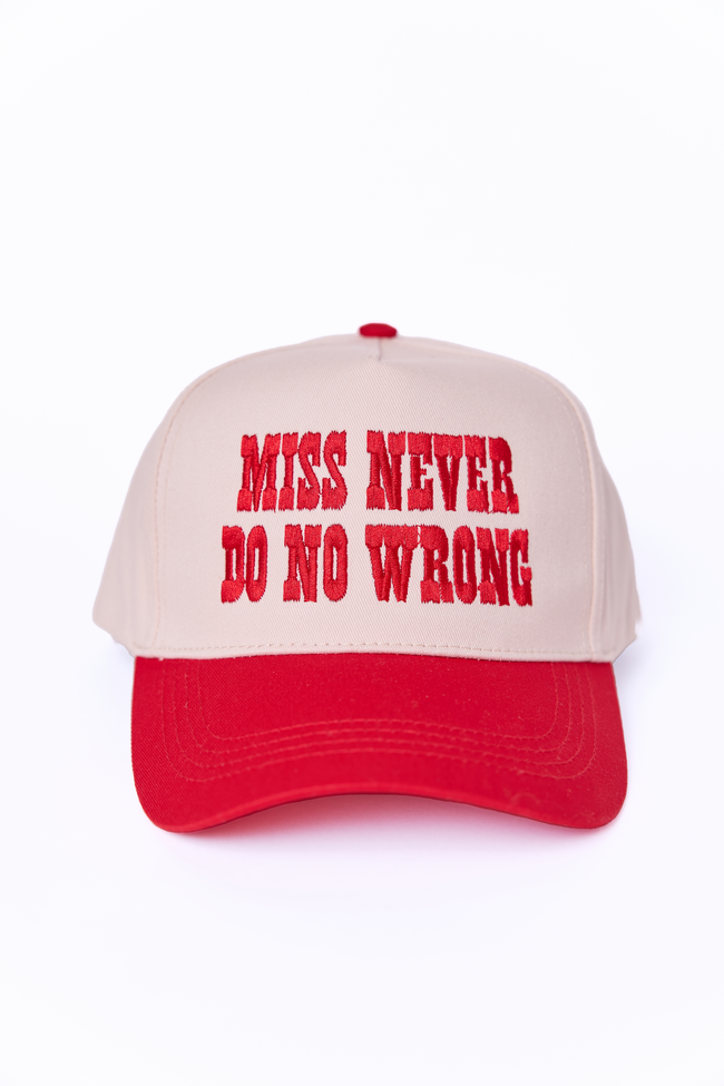 Miss Never Do No Wrong Trucker Hat FINAL SALE