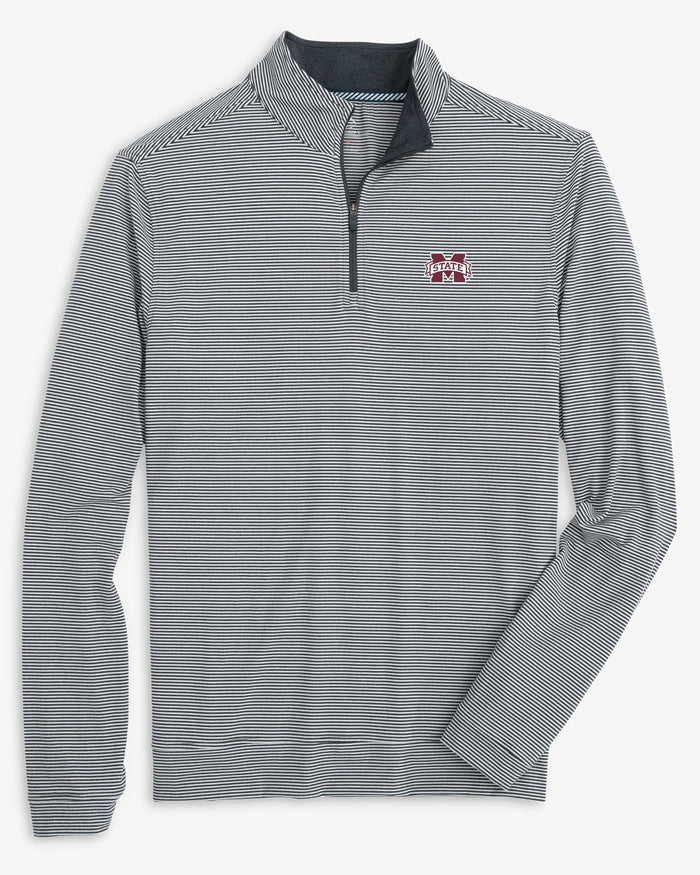 Mississippi State Bulldogs Cruiser Micro-Stripe Heather Quarter Zip