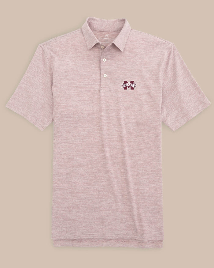 Mississippi State Bulldogs Driver Spacedye Polo Shirt C_Polo Shirts Southern Tide