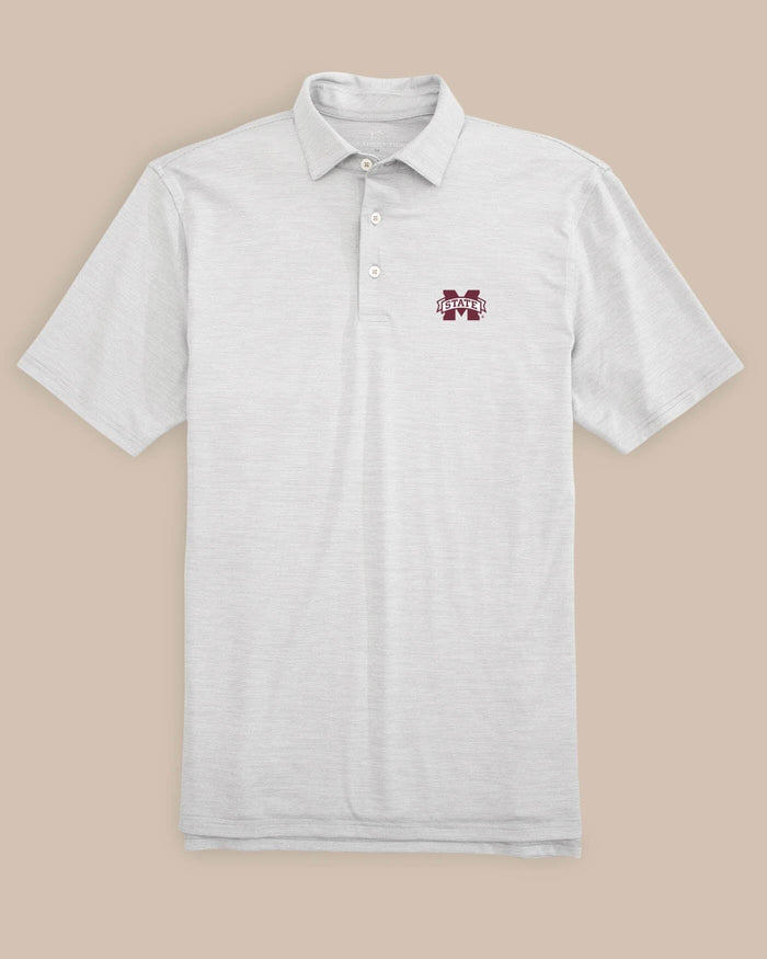 Mississippi State Bulldogs Driver Spacedye Polo Shirt C_Polo Shirts Southern Tide