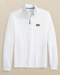 The front view of the Southern Tide Missouri Tigers Schooner Quarter Zip by Southern Tide - Classic White