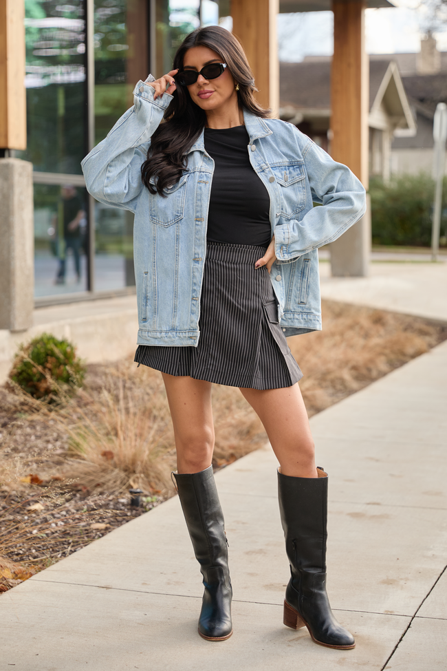 Monty Black Pleated Mini Skirt FINAL SALE