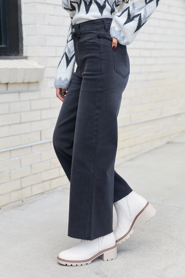 My Favorite Black Wide Leg Jeans