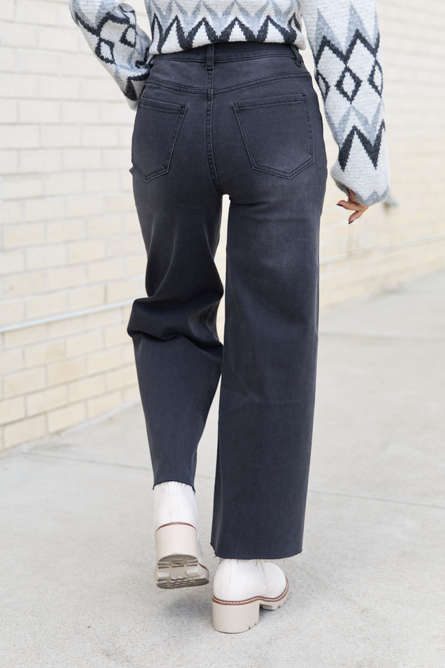 My Favorite Black Wide Leg Jeans