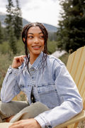 My Favorite Stretchy Light Wash Denim Jacket FINAL SALE