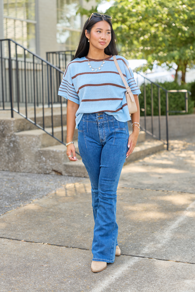My Favorite Stretchy Medium Wash Flare Jeans