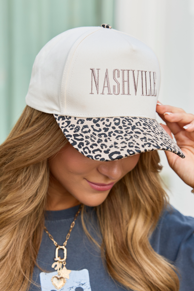 Nashville Leopard Trucker Hat FINAL SALE