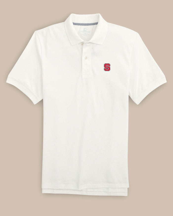 NC State Wolfpack Short Sleeve Skipjack Polo C_Polo Shirts Southern Tide