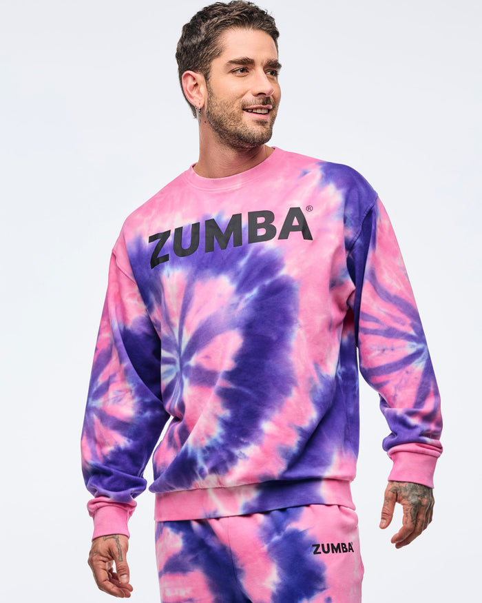 Pink/Purple # Neon Pullover Sweatshirt