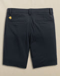 The back view of the Southern Tide Notre Dame Fighting Irish brrr°®-die 8" Performance Short by Southern Tide - Caviar Black