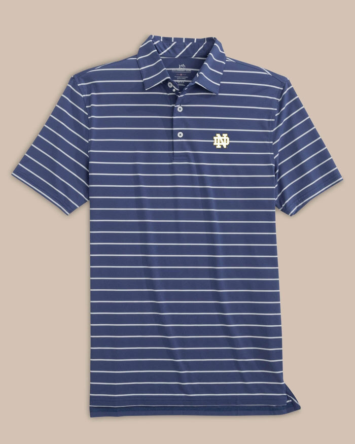 Notre Dame Fighting Irish brrr°®-eeze Desmond Stripe Polo C_Polo Shirts Southern Tide
