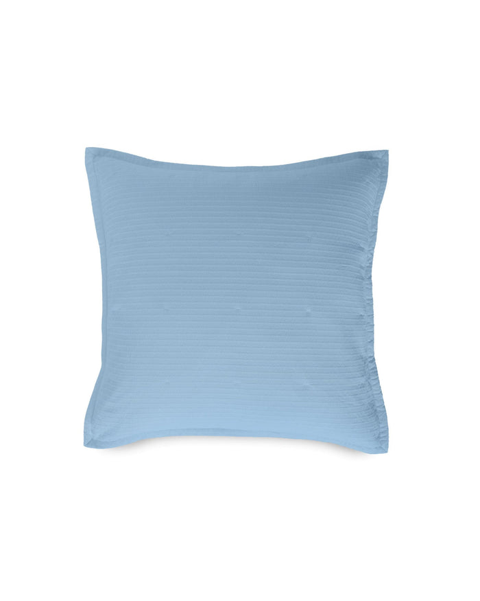 The front view of the Southern Tide Ocean Isle Peri Euro Sham by Southern Tide - Peri
