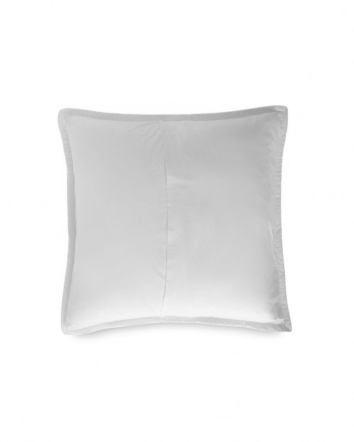 The back view of the Southern Tide Ocean Isle White Euro Sham by Southern Tide - White