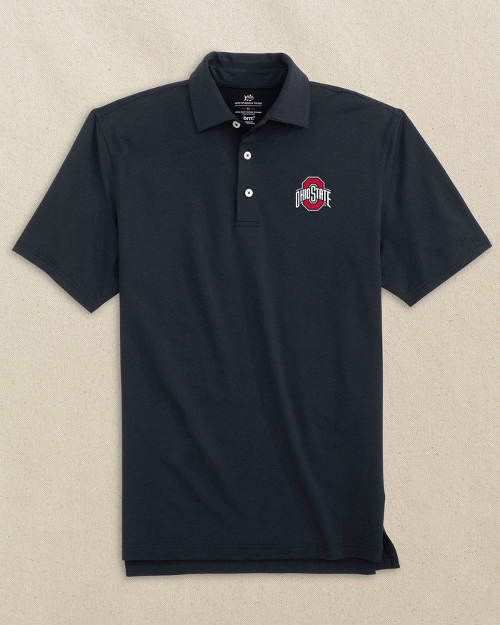 Ohio State Buckeyes brrr°®-eeze Heather Performance Polo C_Polo Shirts Southern Tide