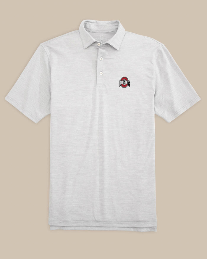 Ohio State Buckeyes Driver Spacedye Polo Shirt C_Polo Shirts Southern Tide