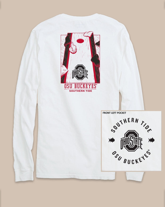 Ohio State Buckeyes Gameday Cornhole Board T-Shirt C_T-Shirts Southern Tide