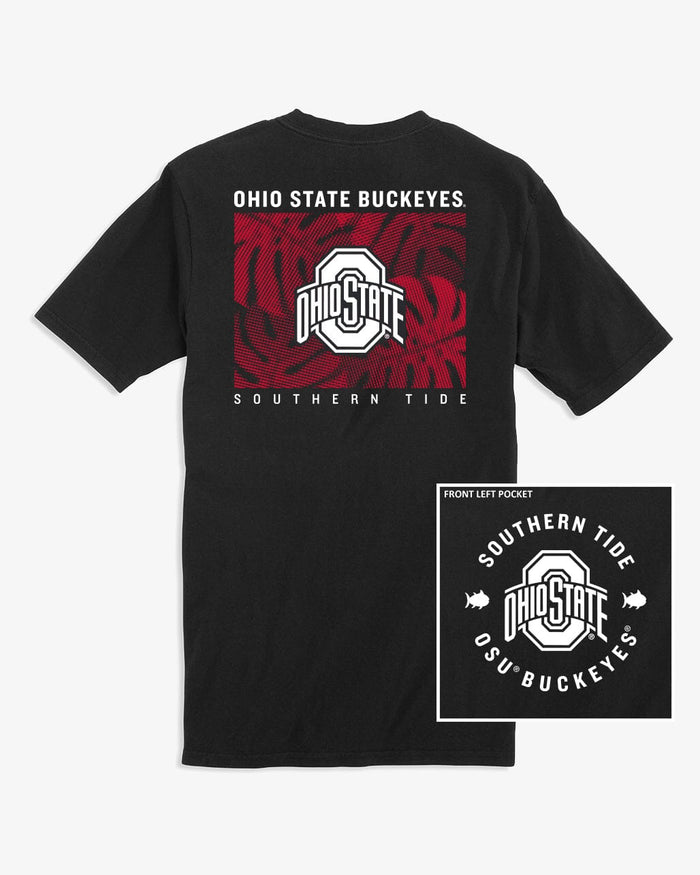 Ohio State Buckeyes Halftone Monstera T-Shirt