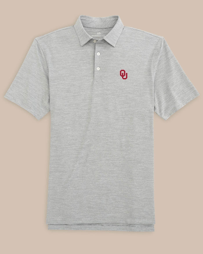 Oklahoma Sooners Driver Spacedye Polo Shirt C_Polo Shirts Southern Tide