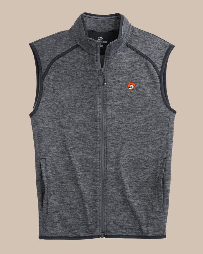 Oklahoma State Cowboys Baybrook Heather Vest C_Outerwear Southern Tide