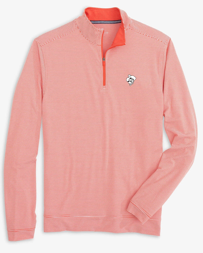 Oklahoma State Cowboys Cruiser Micro-Stripe Heather Quarter Zip
