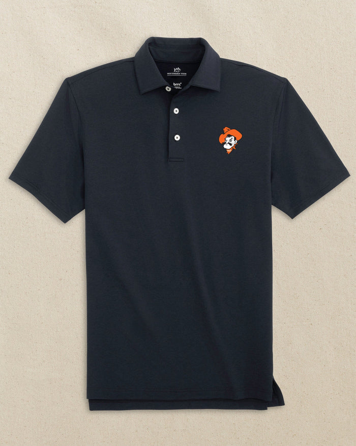 Oklahoma State Pistol Pete brrr°®-eeze Heather Performance Polo C_Polo Shirts Southern Tide