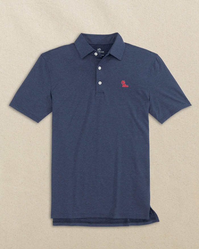 Ole Miss Rebels brrr°®-eeze Heather Performance Polo C_Polo Shirts Southern Tide