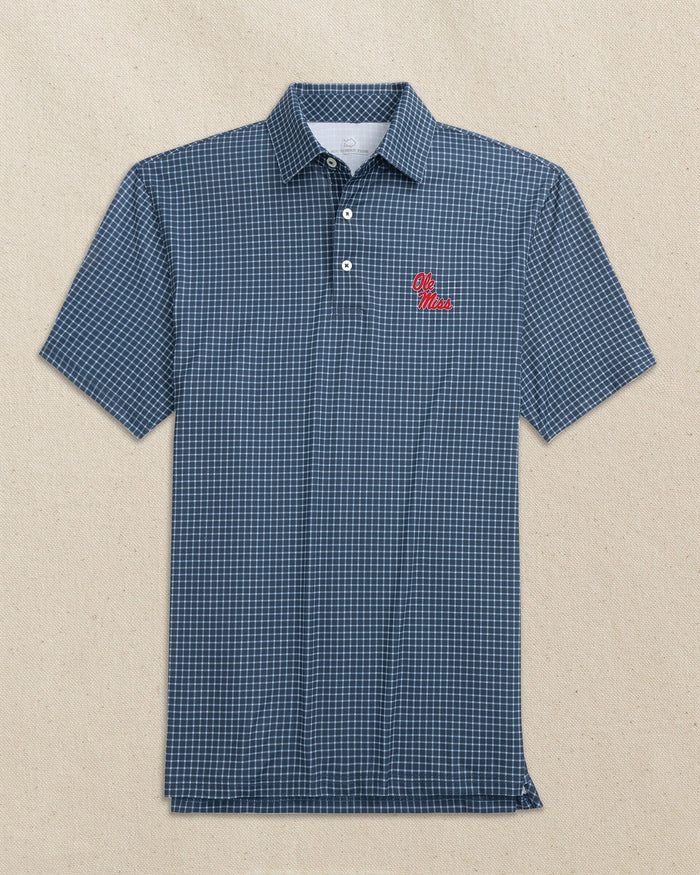 Ole Miss Rebels Driver Dunes Edge Plaid Polo C_Polo Shirts Southern Tide