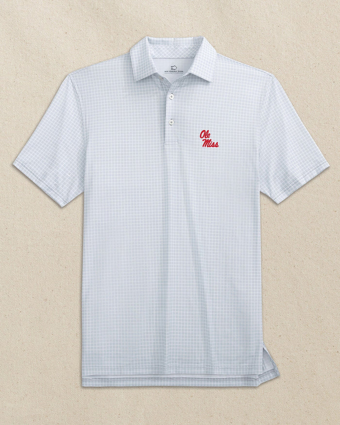 Ole Miss Rebels Driver Dunes Edge Plaid Polo C_Polo Shirts Southern Tide