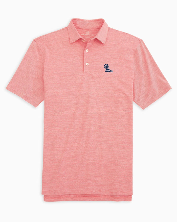 Ole Miss Stacked Driver Spacedye Polo Shirt