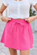 Olivia Fuchsia Gauze Pull-On Skirt  FINAL SALE