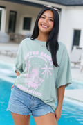 Outer Banks Paradise Sage Oversized Graphic Tee