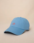 The side view of the Southern Tide Outline Skipjack Leather Strap Hat by Southern Tide - Ocean Channel