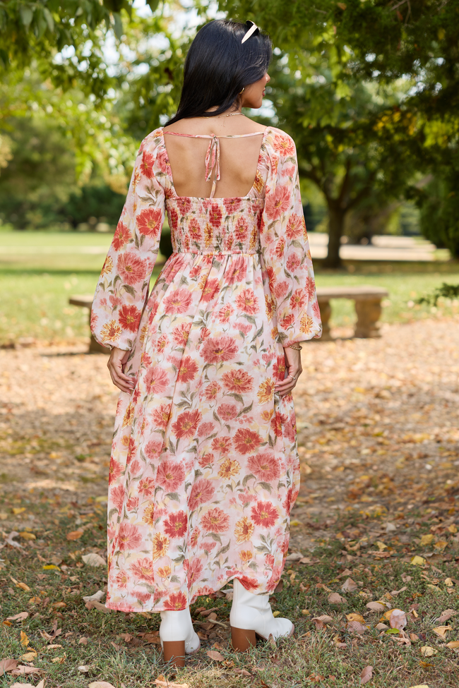 Painted Petals Floral Maxi Dress